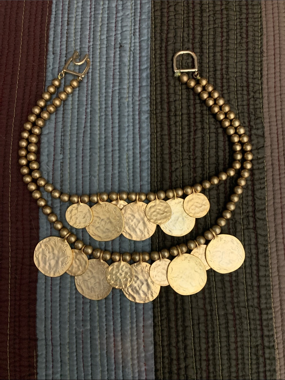 Kenneth Jay Lane Gold-toned Disc Necklace